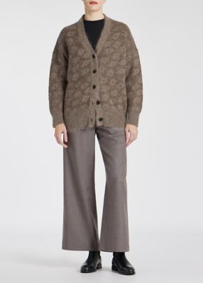 ウィメンズ ”Big Flower” モヘヤカーディガン