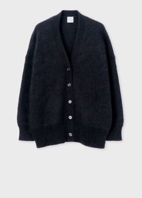 ウィメンズ ”Big Flower” モヘヤカーディガン