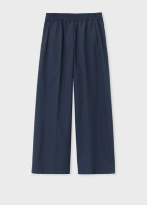 ウィメンズ　ポリエステルウール　ワイドパンツ（２３５３２４３０３Ｔ）