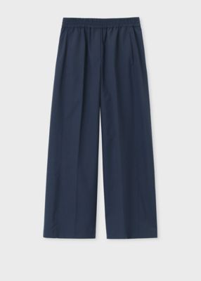 ウィメンズ　ポリエステルウール　ワイドパンツ（２３５３２４３０３Ｔ）