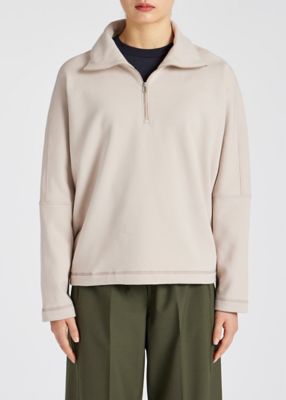 ポールスミスジーンズ パーカー トップス ハーフジップ 長袖 レディース Mサイズ グレー Paul Smith JEANS ポールスミスジーンズ パーカー トップス ハーフジップ 長袖