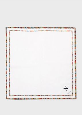 ＜Paul Smith (Women)＞ウィメンズ　イニシャル　エンブロイダリー　ハンカチ（２３５６２４８９１０ＨＡＮＫＮ＿＿＿）