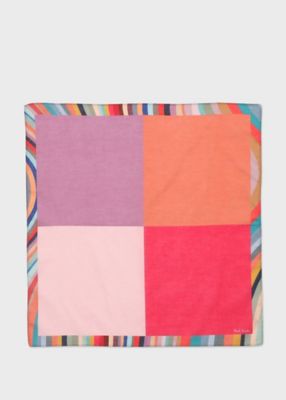 ＜Paul Smith (Women)＞ウィメンズ　”Ｓｗｉｒｌ　Ｅｄｇｅ　Ｃｏｌｏｒ　Ｂｌｏｃｋ”　ハンカチ（２３５６３１８９１０ＨＡＮＫＷ＿＿＿）