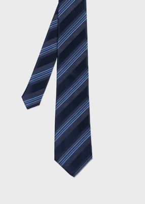 Paul Smith グラデーションレジメンタルタイ グラデーション レジメンタルタイ（ブルー） ｜ポール・スミス
