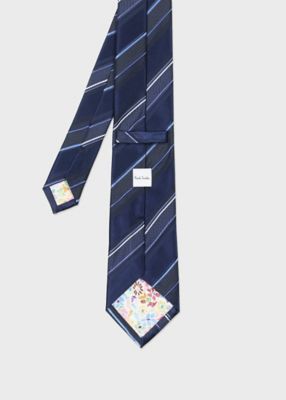【未使用品】ポールスミス コントラスト レジメンタル ネクタイ イタリア製 現行 コントラスト レジメンタルタイ（240023552MJ
