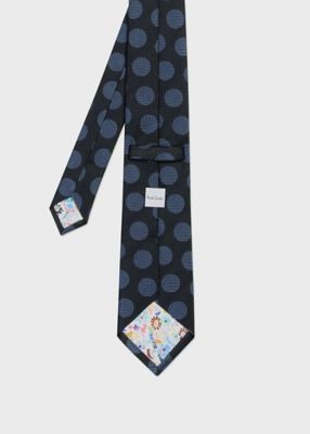 3315⭐️美品⭐️セリーヌ ネクタイ 水玉 コインドット