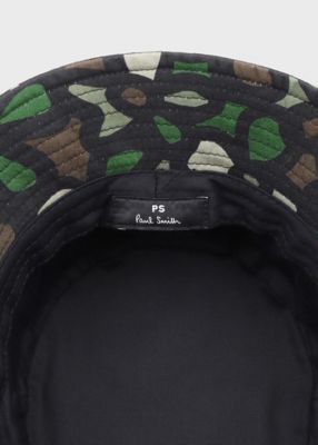 【本日限定値下美品】PaulSmith刺繍バケットハット Happy Floral Camo” バケットハット