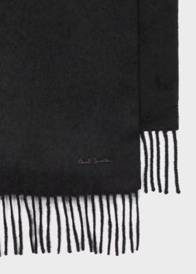 ★新品未使用★ Paul Smith エンブロイダードロゴ カシミヤマフラー エンブロイダードロゴ カシミヤマフラー（240404CA