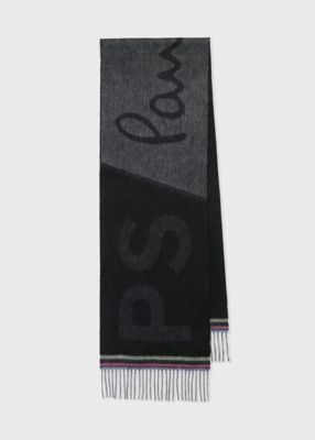 Paul Smith (Men)/ポール・スミス PS Paul Smith ビッグロゴ マフラー(240455150K)