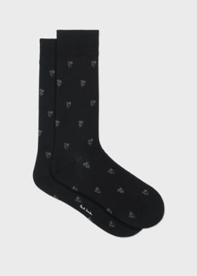 ＜Paul Smith (Men)＞”Ｓｔｅｍ　Ｆｌｏｒａｌ”ソックス（２４０６１６ＤＲ）