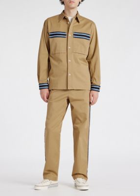 グラデーションストライプ シャツブルゾン 