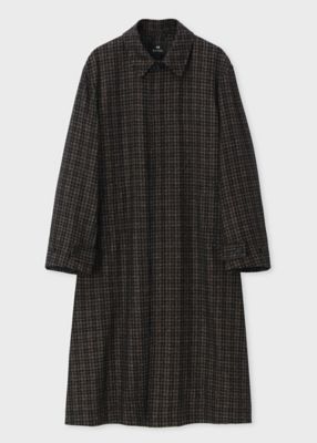 イルミネーションチェック　ロングステンカラーコート（２４２１１３３１６２）