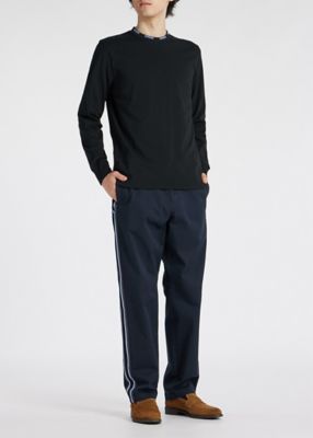 コントラストリブ ロングスリーブTシャツ