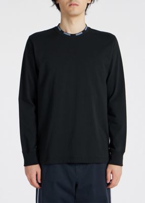 コントラストリブ ロングスリーブTシャツ