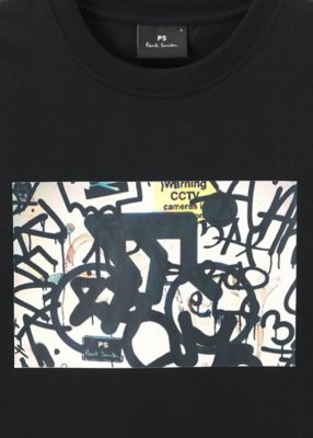 ポールスミス　アート Spray Art Biker” Tシャツ（242555011R