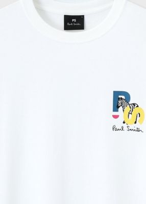 ⭐️人気！美品Paul Smith ロゴプリント 長袖シャツ L PS Zebra” ロングスリーブTシャツ