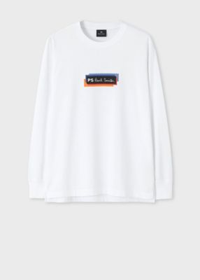 Paul Smith (Men)/ポール・スミス ”Ｓｐｏｒｔｓ　Ｓｔｒｉｐｅ　Ｐａｎｅｌ”　ロングスリーブ　Ｔシャツ（２４２５６４８２８Ｒ）