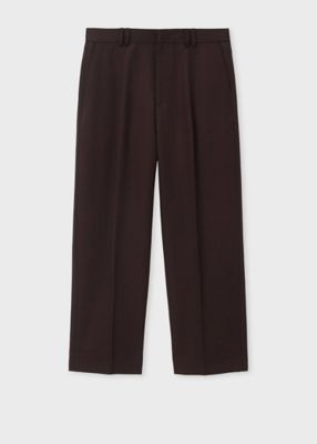 ＜Paul Smith (Men)＞ウールギャバジン　ワイドテーパード　トラウザーズ（２４３１００８２５Ｙ）