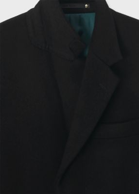PS Paul SmithブラックポールスミスLサイズウールカシミヤ伊勢丹新宿