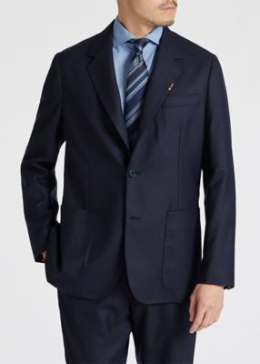 ソリッド ウールストレッチ ジャケット 'A Suit To