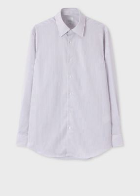 ＜Paul Smith (Men)＞オルタネイトストライプ　ドレスシャツ（２４３２０９８０１ＰＲ）