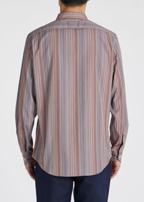 ”Ｓｉｇｎａｔｕｒｅ　Ｓｔｒｉｐｅ”　カジュアルシャツ（２４３３５０００６ＬＮ）