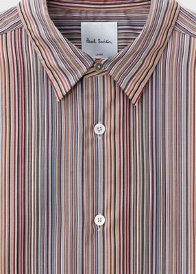 ”Ｓｉｇｎａｔｕｒｅ　Ｓｔｒｉｐｅ”　カジュアルシャツ（２４３３５０００６ＬＮ）