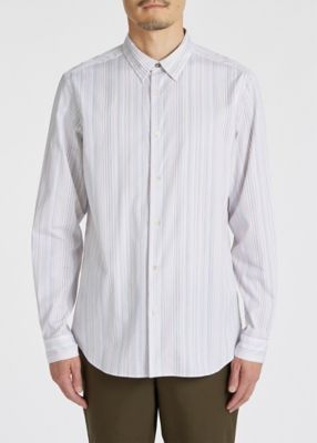 ”Ｓｉｇｎａｔｕｒｅ　Ｓｔｒｉｐｅ”　カジュアルシャツ（２４３３５０００６ＬＮ）