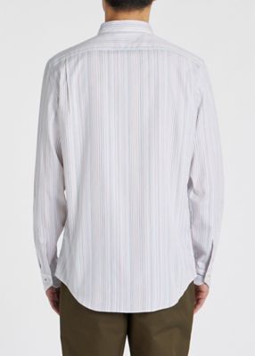 ”Ｓｉｇｎａｔｕｒｅ　Ｓｔｒｉｐｅ”　カジュアルシャツ（２４３３５０００６ＬＮ）