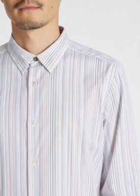 ”Ｓｉｇｎａｔｕｒｅ　Ｓｔｒｉｐｅ”　カジュアルシャツ（２４３３５０００６ＬＮ）