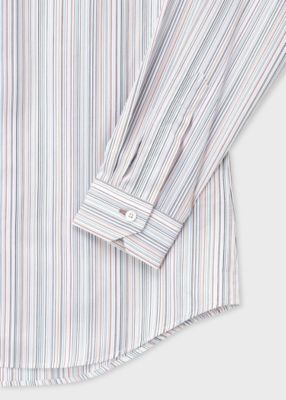 ”Ｓｉｇｎａｔｕｒｅ　Ｓｔｒｉｐｅ”　カジュアルシャツ（２４３３５０００６ＬＮ）