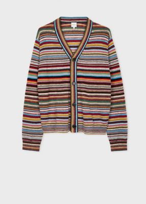 ＜Paul Smith (Men)＞”Ｓｉｇｎａｔｕｒｅ　Ｓｔｒｉｐｅ”　カーディガン（２４３４１０９０００９１０Ｙ＿＿＿＿）