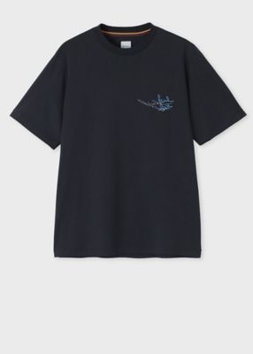 【Paul Smith】\"Shadow Logo\" Tシャツ コットン ロゴ 刺繍 天竺 Shadow Logo” Tシャツ（243552919T