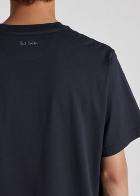 【Paul Smith】\"Shadow Logo\" Tシャツ コットン ロゴ 刺繍 天竺 Shadow Logo” Tシャツ（243552919T