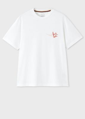 新品未使用　Paul Smith Tシャツ ホワイト 10a Men's White 'PS Logo' T-Shirt