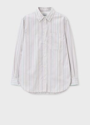 ＜Paul Smith (Women)＞ウィメンズ　”Ｃｌａｓｓｉｃ　Ｓｉｇｎａｔｕｒｅ　Ｓｔｒｉｐｅ”　シャツ（２４５００８７２０９３２６Ｂ＿＿＿＿）