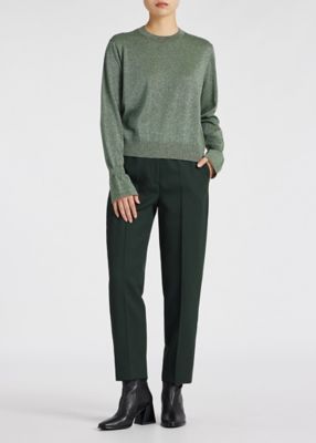 ウィメンズ　ギャバ　テーパードパンツ（２４５０２７３３０９ＴＲ１２５＿＿＿）