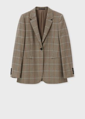 ＜Paul Smith (Women)＞ウィメンズ　サキソニー　チェック　ジャケット（２４５０５４２０００２５４Ｊ＿＿＿＿）