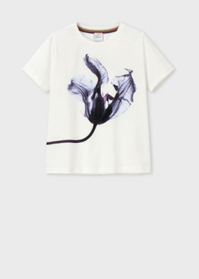 ＜Paul Smith (Women)＞ウィメンズ　”Ｍｏｏｎｌｉｇｈｔ　Ｆｌｏｗｅｒ”　半袖Ｔシャツ（２４５１２２５１００３２９Ｖ＿＿＿＿）