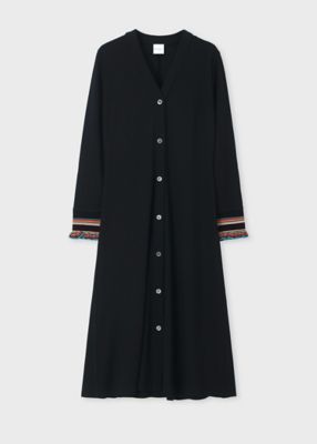 ＜Paul Smith (Women)＞ウィメンズ　シグネチャーリブ　ロングワンピース（２４５１２５３９０９３７２Ｖ＿＿＿＿）