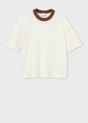＜Paul Smith (Women)＞ウィメンズ　シアー　クルーネックニット（２４５２０３ＫＮ１０７）