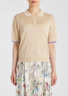 美品 24年製 ポールスミス サマーニット ポロシャツ カシミヤ混 希少サイズL Paul Smith COLLECTION（ポールスミスコレクション）の「ダイヤ