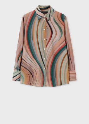 ＜Paul Smith (Women)＞ウィメンズ　”Ｎｅｗ　Ｓｗｉｒｌ”　シャツ（２４５３５６７２０９３３５Ｂ＿＿＿＿）