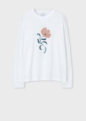 ＜Paul Smith (Women)＞ウィメンズ　”ＰＳ　Ｐｏｐｐｉｅｓ”　長袖Ｔシャツ（２４５４０１Ｊ３５３）