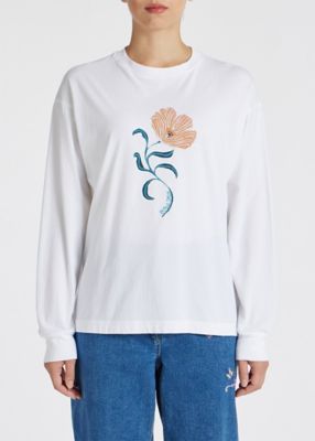 ウィメンズ　”ＰＳ　Ｐｏｐｐｉｅｓ”　長袖Ｔシャツ（２４５４０１Ｊ３５３）
