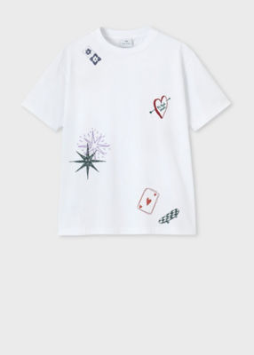 ＜Paul Smith (Women)＞ウィメンズ　”Ｄｏｏｄｌｅｓ”　半袖Ｔシャツ（２４５４０４５１００２３２Ｖ＿＿＿＿）