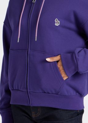 ウィメンズ ゼブラ ワンポイント パーカ