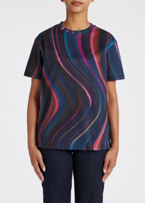 ウィメンズ　スワール　オールオーバー　半袖Ｔシャツ（２４５４２１２３２Ｖ）