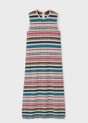 ＜Paul Smith (Women)＞ウィメンズ　マルチボーダー　ニット　ワンピース（２４５５０２４１４Ｎ）