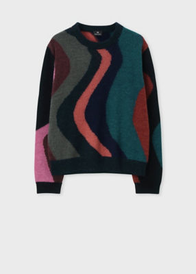 ＜Paul Smith (Women)＞ウィメンズ　“Ｍｉｄｎｉｇｈｔ　Ｓｗｉｒｌ”　インターシャ　ニット（２４５５５２９０００４４１Ｎ＿＿＿＿）